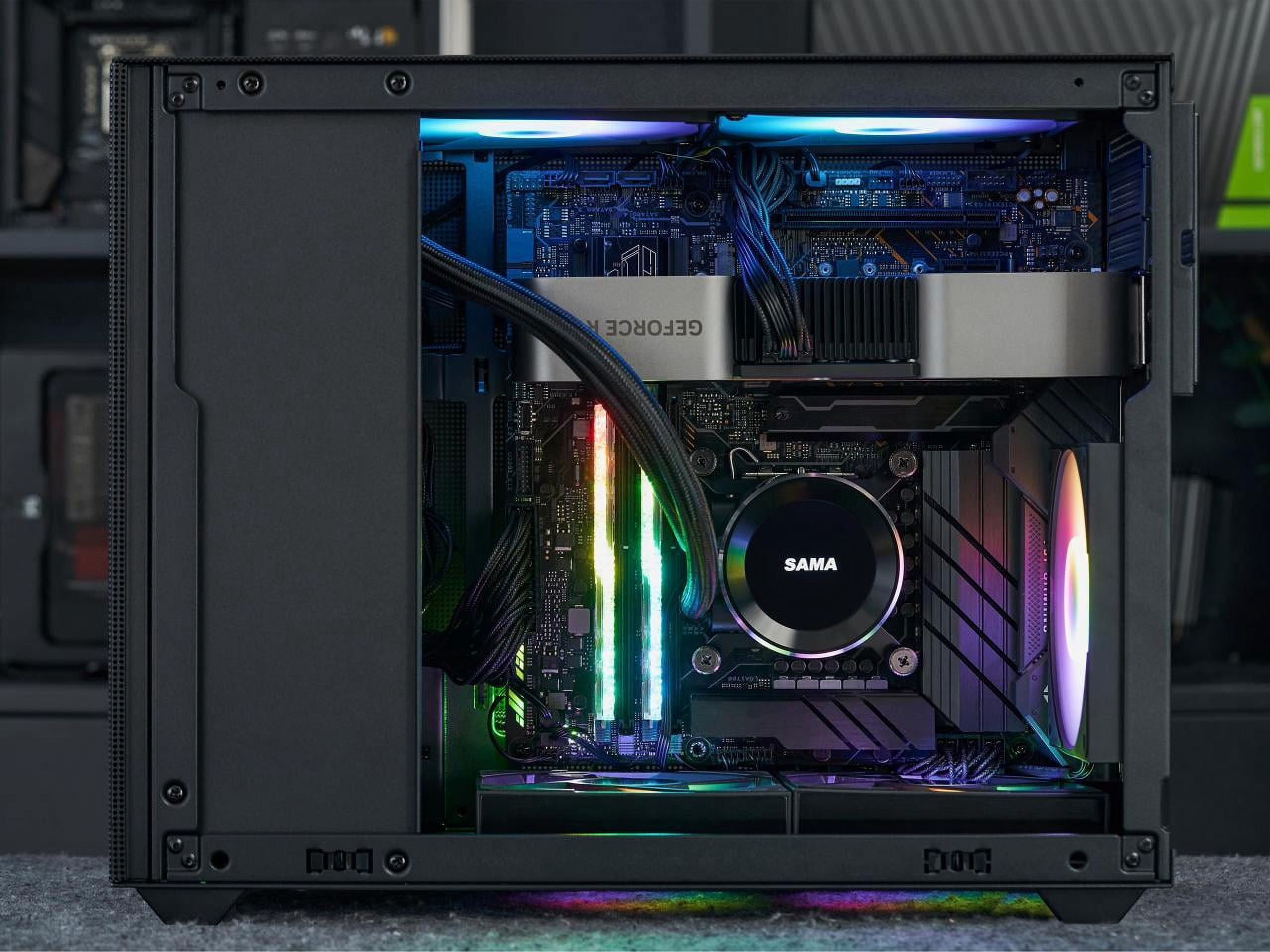 SAMA IM01 Pro Mini Micro ATX Tower Computer Case Tempered Glass-1