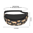 thumbnail image 3 of Riñonera Fanny Pack con forma de capibara ajustable, unisex, 3 of 9