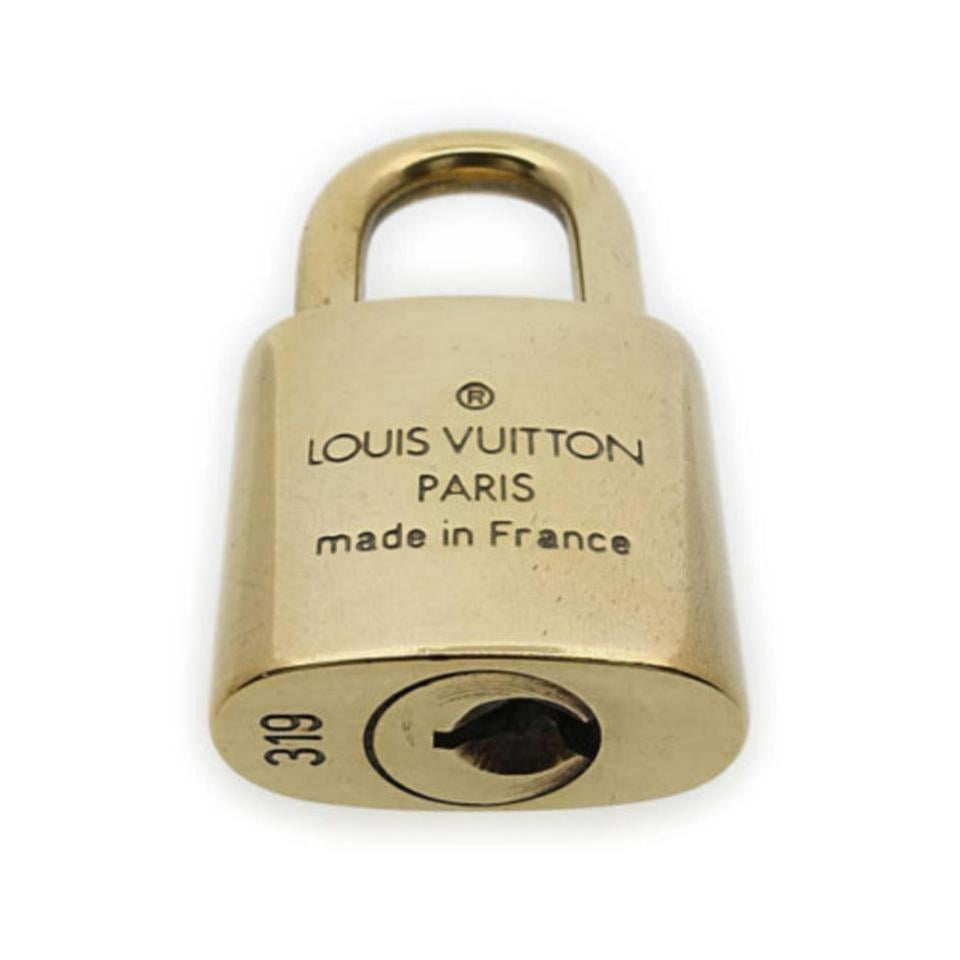 Louis Vuitton Gold Single Key Lock Pad Lock and Key 871125 Walmart
