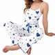 thumbnail image 2 of Pijama de Dos Piezas con Top Corto con Estampado de Corazones y Pantalones Anchos para Mujer. Ropa de Dormir para Estar en Casa. Amor Azul XXL, 2 of 7