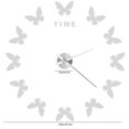 thumbnail image 4 of Large Wall Sticker Clock Butterfly Shape Innovation DIY Modern Art Living Room DecorationSilver, 4 of 4