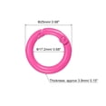 thumbnail image 2 of Uxcell Round Spring O Rings, 25mm/ 0.98" Trigger Buckle Snap, Carbon Steel Rose Red, 12 Pack, 2 of 5