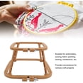 thumbnail image 2 of HUGFEGWE Embroidery Hoop Frame Stand for Needlework,6-9in Double Layer Embroidery Frame Stitch Hoop Stand Adjustable Integrated Needlework Holder Tool for Desktop Easy to Install (Khaki) CA919-135265, 2 of 9