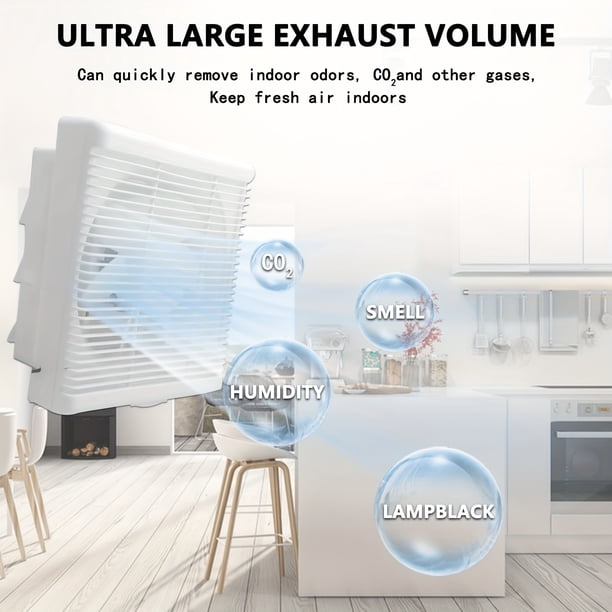 Kit de ventilador de escape solar - Panel solar de 20W + Ventilador de alta velocidad de 8 pulgadas con válvula antirretorno, ventilación exterior silenciosa para enfriamiento,