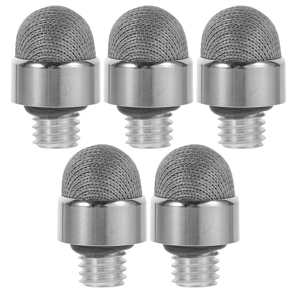 5 puntas de lápiz táctil capacitivas con rosca exterior y malla para pantallas táctiles