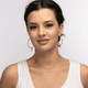 thumbnail image 4 of Collar de Mujer con Perla LuckyLy, Cadena de Acero Inoxidable, Modelo Adel plateado UNITALLA, 4 of 8