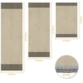 thumbnail image 3 of 3-Piece Kitchen Rugs Sets, Non-Slip & Washable Floor Mats, Water-Absorbent Area Pad, Standing Desk Mat for Office, Home, Doorway, Laundry, Kitchen Accessories, 3 of 10