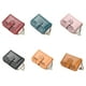 thumbnail image 5 of Minnieouse Cartera de mujer moda PU cuero mujer monedero cremallera señoras multifunción dinero bolsa monedero tarjetero bolsa marrón Type2 NO2, 5 of 6