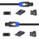 thumbnail image 1 of Conector adaptador de cable de audio jixopn con cierre giratorio, conector XLR de audio profesional para Speakon NL4FC, NL4FX y NLT4X., 1 of 8