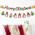 thumbnail image 2 of Christmas Bunting Garland Christmas Decoration for Home 2024 Pendant Xmas Banner Ornaments Navidad Natal New Year Gift 2025, 2 of 5