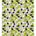 thumbnail image 3 of Forest Duvet Cover Sets, Wild Fruits Blackberry Branches in the Nature Leaves Organic Eating, Bedding Set with 2 Duvet Covers & 4 Pillowcases, 2 Pack Queen Size, Dark Purple Yellow Green, by Ambesonne, 3 of 3