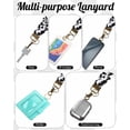 thumbnail image 5 of Teacher Scrunchie Lanyards for ID Badges Keys Cute Neck Stretchy Lanyards Retractable Keychain Holder for Women Ladies, 5 of 14