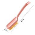 thumbnail image 3 of Cepillo para zapatos de mango largo y fácil limpieza: cerdas blandas que quitan las escaleras sin daños, almacenamiento colgante para baño, cocina y uso en varias superficies, 3 of 9