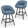thumbnail image 3 of STARY Bar Stools Set of 4,Upholstered Bar Stool with Back, 27 inch Height Counter Height Barstools for Home Kitchen Island, 3 of 6