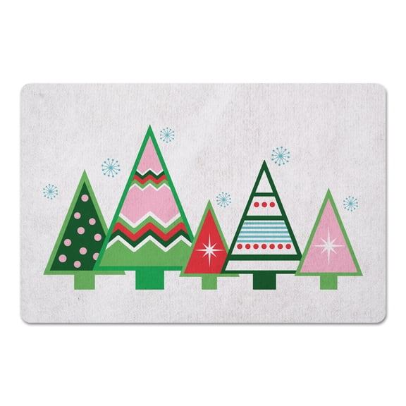 Creative Products Colorful Mod Trees 27x18 Floor Mat