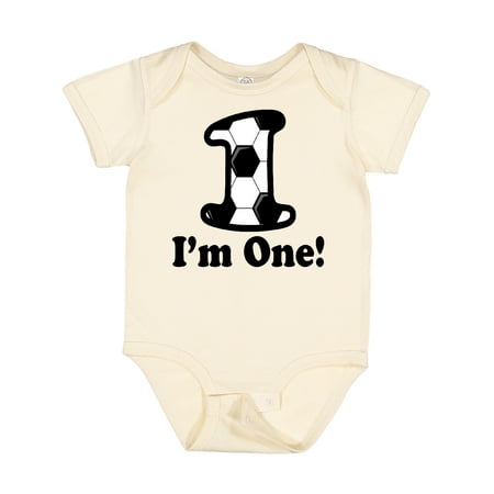 

Inktastic First Birthday Soccer 1 Year Old Boy Gift Baby Boy or Baby Girl Bodysuit