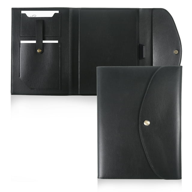 Qarigey Estructura duradera para libros, bolsa con funda para libros, A5, negra y con cubierta de libro a juego, transparente Carteras