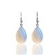 thumbnail image 1 of 4 pares de pendientes transparentes de gota de agua de ópalo de moda para mujeres, 1 of 4