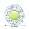 thumbnail image 3 of 3D Ball Car Styling Stickers 3 D Car Cool Stickers 3D Prank Tricky Creative Glass Window Stickers 3D Break Glass Car Window Sticker, 3 of 6