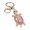 Pink, variant on Keychain Pendant, 3D Turtle Design Key Holder with Sparkling Rhinestones Inlaid, Easy to Attach Lucky Charm for Keys Bags Gift Accessory