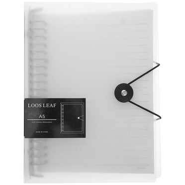 Notebook Refillable Notepad Writing Ring Binder Pads Loose Leaf Gridded Student