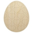 thumbnail image 1 of Egg with Hearts Wood Shape Unfinished Piece Cutout Craft DIY Projects - 4.70 Inch Size - 1/8 Inch Thick, 1 of 7