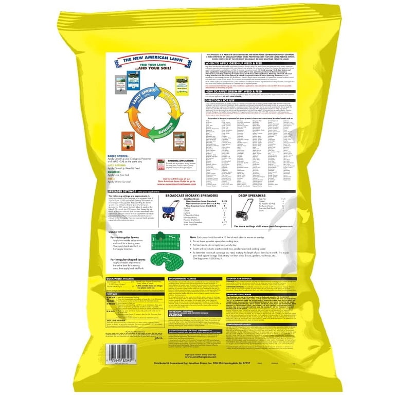 Jonathan Green 12345 Green-Up Weed & Feed - 21-0-3 Grass 