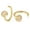 Yellow Gold Plated Silver, variant on Chic & Arts Dainty Hug Hoop Earrings 925 Sterling Silver Created Gemstone Huggie Hoops Earrings