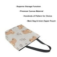 thumbnail image 3 of FORMRS Womens Canvas Tote Bag with Zipper Inner Pocket Shoulder Handbag, Cartoon Bear, 3 of 7