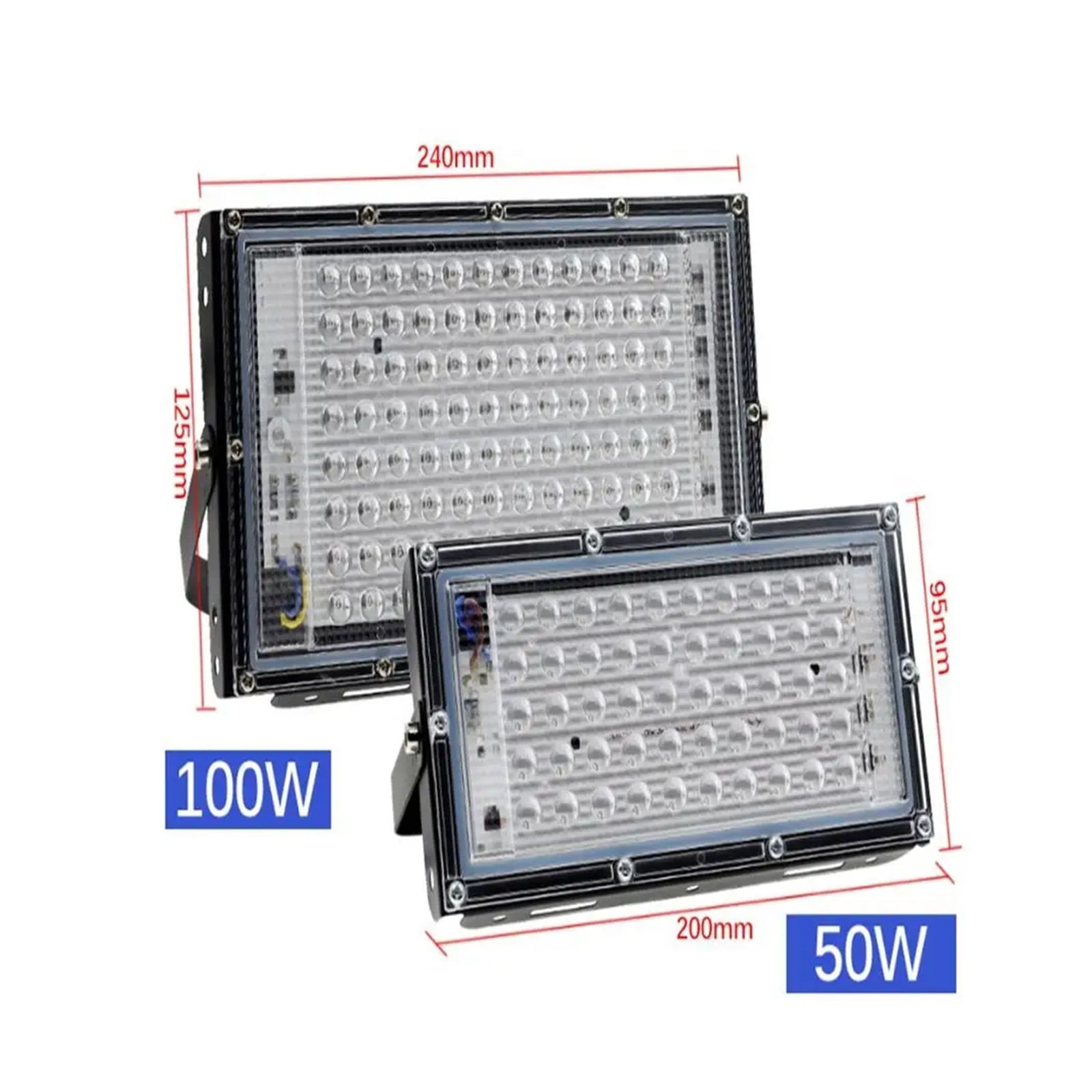UV LED Black Light Blacklight Flood Light IP65 Waterproof 395-400nm UVA Lamp For Sta Lighting Halloween Decor 50W 100W ,Save Energ