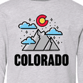 thumbnail image 4 of Inktastic Colorado Mountains and Clouds Long Sleeve Youth T-Shirt, 4 of 5