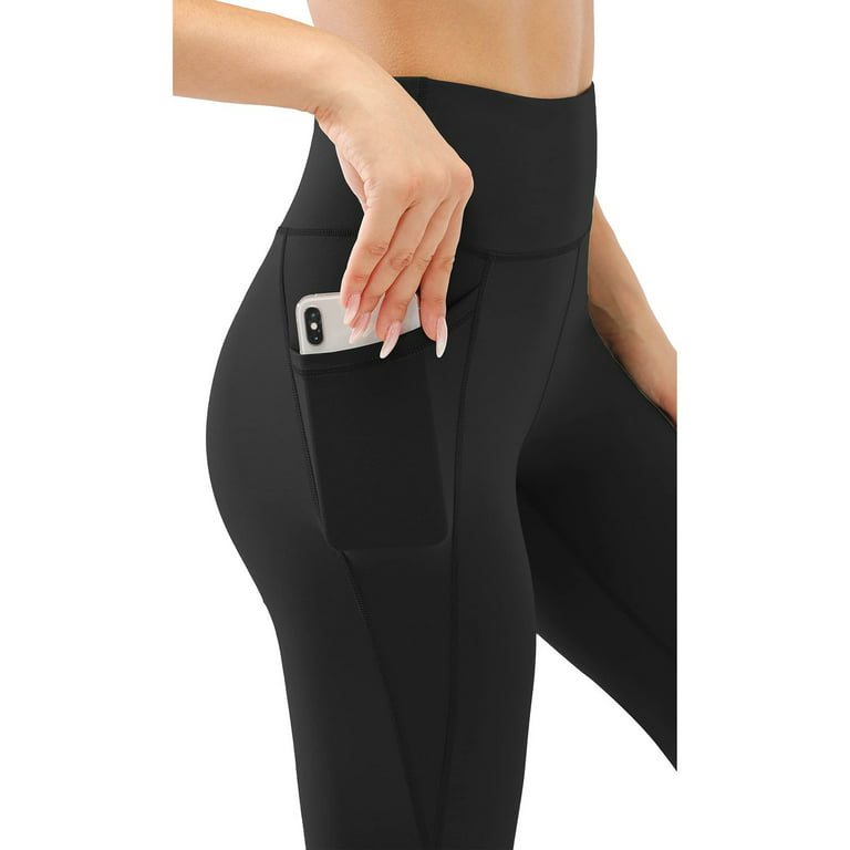 Wide Waistband Solid Phone Pocket Leggings