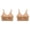 Coffee, variant on Women's Bra Multi-Pack Everyday Value Pack Thin Straps Pull-On Style Seamless Wireless Molded Cups