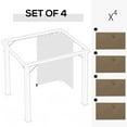 thumbnail image 4 of Outsunny Replacement Gazebo Curtains, 4-Panel for 10' x 13' Gazebo, 4 of 10