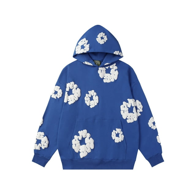 Sweat à Capuche Imprimé 3D DenimTears Kapok Flower - Chandail à Capuchon Tendance 3D