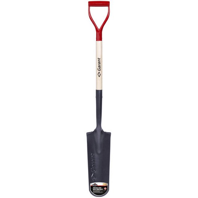 Garant 43.5' Deluxe Pro Drain Spade Shovel with Hardwood D-Grip Handle