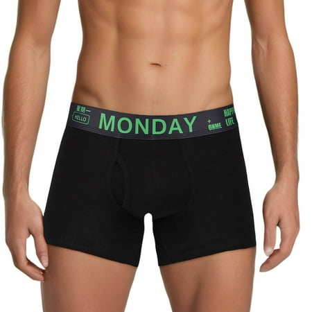 Men s Boxer Briefs Men s Men Briefs Underwear Mens Mens Big And Tall C Ring 2xl Underwear with Pouch My Package Good Brief Cool Mesh Men S Compression Green L