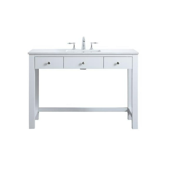 48 in. ADA Compliant Bathroom Vanity, White