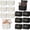 Black, White, variant on Konexial 40 Pcs Felt Graduation Cap Sealing Labels, Self-Adhesive Graduation Hat Envelope Stickers with Tassel, Grad Cap Seals Stickers for Envelopes College High School Grad Party (Red)