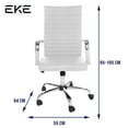 thumbnail image 2 of Silla Ejecutiva Ergonómica Giratoria con Altura Ajustable y Base con Ruedas para Oficina, 2 of 10
