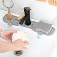 thumbnail image 5 of HomeLife Drain Pad Easy to Clean Anti-splash Quick-drying Stain-resistant Reusable Silicone Faucet Drainage Mat, 5 of 13
