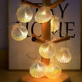 thumbnail image 3 of 20FT 40LED Seashell String Lights, Battery Powered Summer Beach Ambience Fairy Lights, For Home, Bedroom, Party, Festival, Wedding, Outdoor Decor, 3 of 11