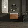 thumbnail image 2 of 30-inch Bathroom Vanity with Resin Countertop Sink, Double Door Bathroom Cabinet Set with Storage, Wall-Mountable for Bathroom - Brown, 2 of 9