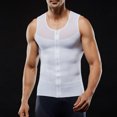thumbnail image 2 of Dpytoraw Men Stretch Mesh Zipper Belly Vest Shapewear, 2 of 5