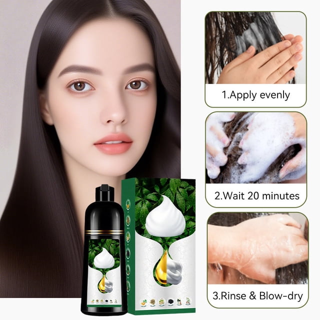 Tintes capilares herbales 3 en 1: ideales para cubrir canas y cuidar el color a diario. Color peludo de 500 ml.