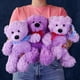 thumbnail image 2 of Set de 6 piezas Osos Mix Flomo Color Morado Surtidos de peluche, 2 of 4