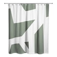 thumbnail image 2 of Creative Products Sage Geo Blocks 71 x 74 Shower Curtain, 2 of 2