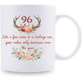 thumbnail image 2 of 96th Birthday Gifts for Women - 96th Birthday Mug for Women - 96 Year Old Present Ideas for Grandma, Mom, Sister, Wife, Friend, Cousin, Aunt - 11 oz Coffee Mug, 2 of 7