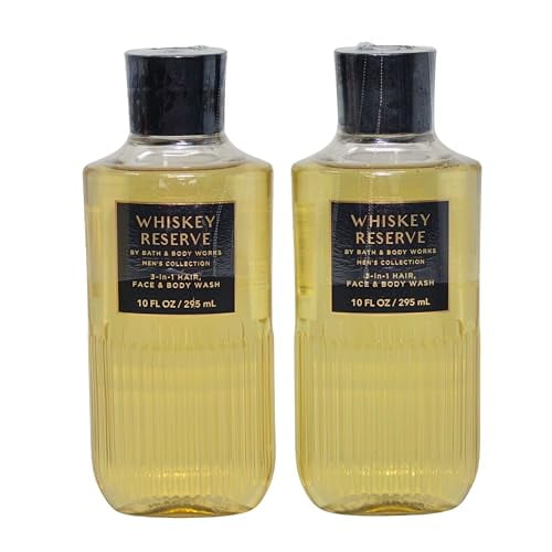Bath & Body Works Shea   Vitamin E Shower Gel, Set of 2, 10oz Each (Whiskey Reserve)