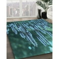 thumbnail image 3 of Ahgly Company Machine Washable Indoor Rectangle Transitional Medium Teal Green Area Rugs, 6' x 9', 3 of 7